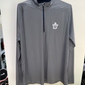 Gray levelWear Maple Leafs Quarter-Zip Pullover